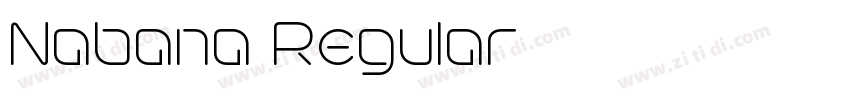Nabana Regular字体转换 Nabana Regular字体转换